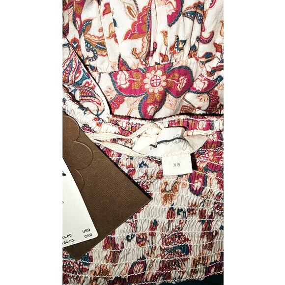 New Anthropologie FOREVER THAT GIRL Floral Sweetheart Mini Dress $148 XS Pink - Picture 4 of 4